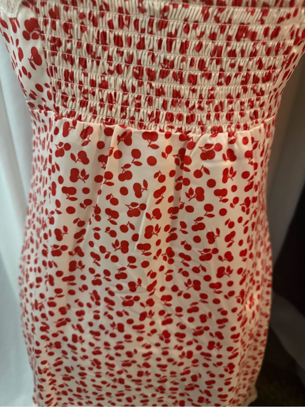 wild fable slip Dress with red cherry Print - Picture 4 of 6
